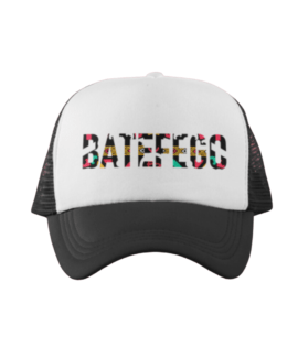 Batefego Masked Print Trucker Hat White