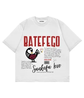 Batefego Sankofa Love Tshirt White Front